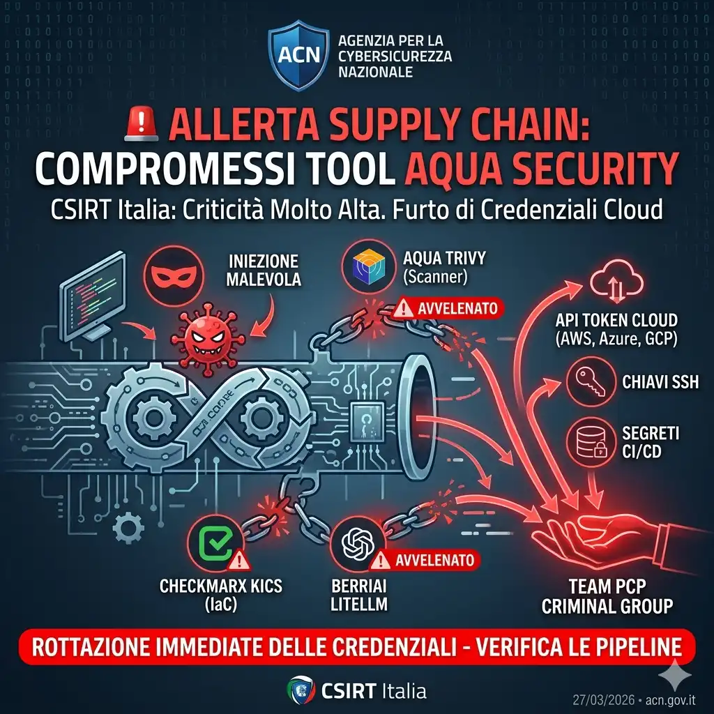 Un attacco alla supply chain cloud di proporzioni massicce sta colpendo gli ambienti di sviluppo e produzione Cloud a livello globale, con ripercussioni immediate e gravi per molte aziende italiane