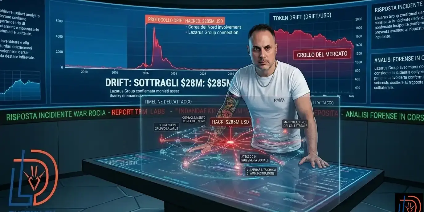 drift hack 285 milioni Analisi vCISO del caso Drift: come un attacco di social engineering e la gestione sbagliata dei controlli di accesso hanno portato alla sottrazione di 285 milioni di dollari e cosa si può fare per prevenire scenari simili anche in azienda.